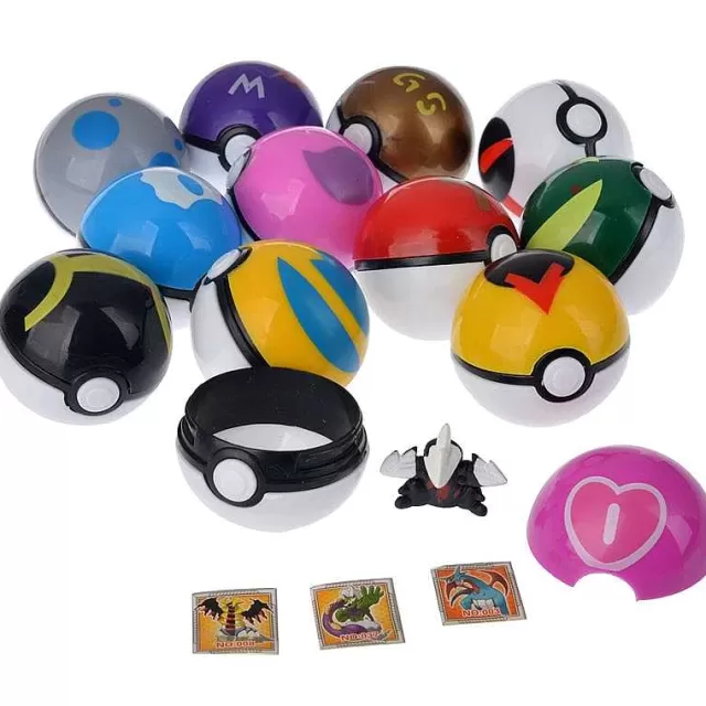 Pokemon Spielzeug-Pkm.store 12Er Set Pokemon Pokebälle (Ca. 4.8Cm)