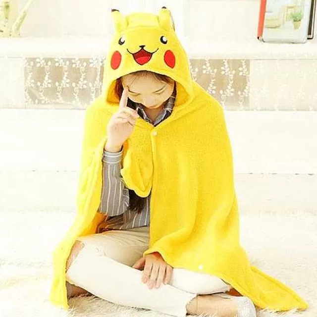 Herbst & Winter-Pkm.store 150Cm Pikachu Kuschel Umhang Mit Mutze