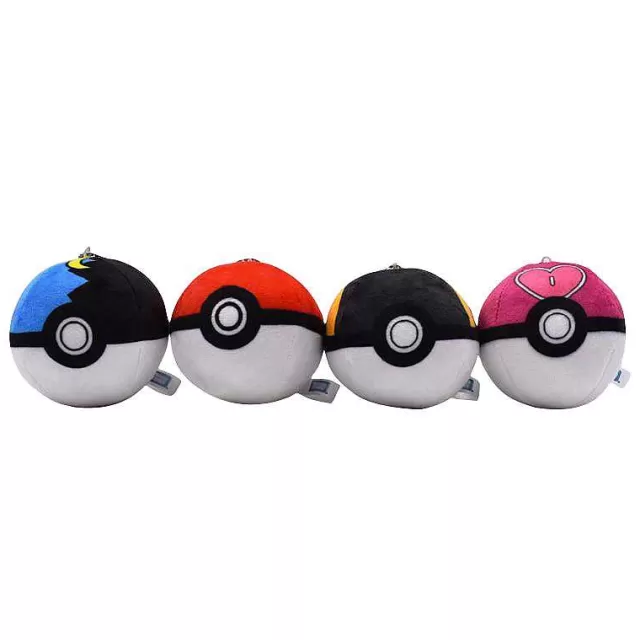 Pokemon Kuscheltiere-Pkm.store 15 Stk. Pokemon Ball Plusch Keychain Masterball Kollektion