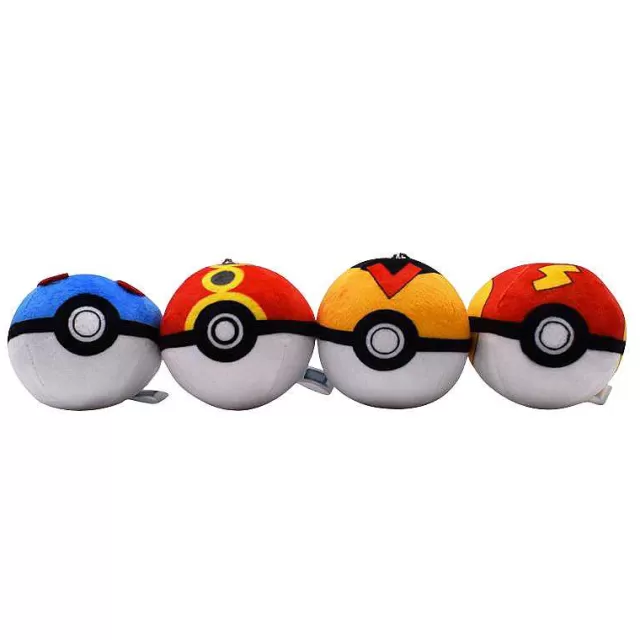 Pokeball & Pokebälle-Pkm.store 15 Stk. Pokemon Ball Plusch Keychain Masterball Kollektion