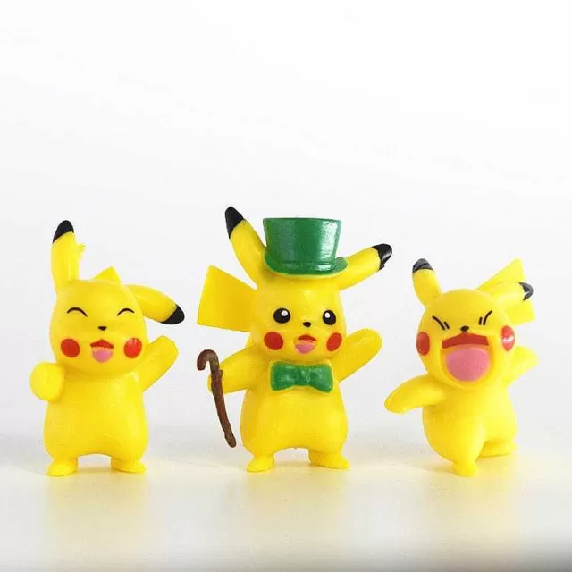 Pokemon Figuren-Pkm.store 18 Stk. Pikachu Figuren (Ca. 4Cm)