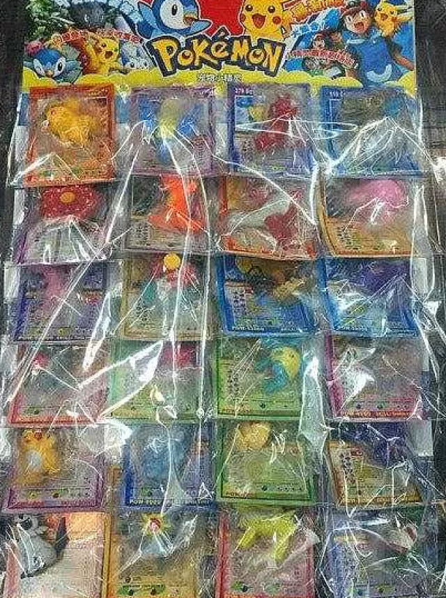 Sonstiges Merchandise-Pkm.store 24 Stk. Pokemon Figuren (Ca. 2-6Cm) Mit Karten