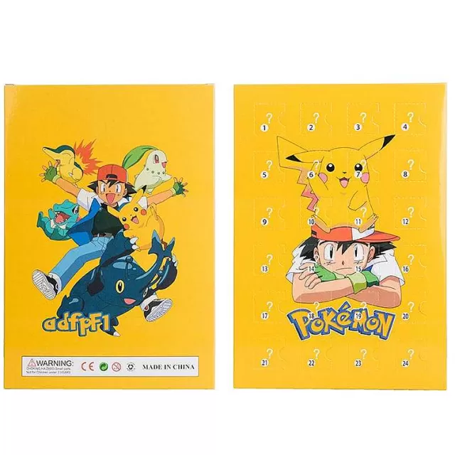 Herbst & Winter-Pkm.store 24 Verschiedene Pokemon Figuren In Box Advents Kalender