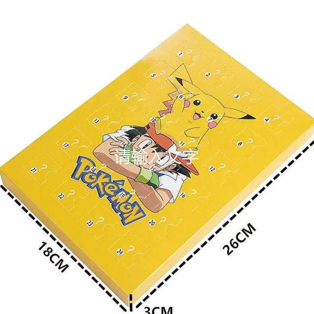 Herbst & Winter-Pkm.store 24 Verschiedene Pokemon Figuren In Box Advents Kalender