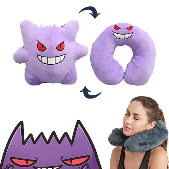 Pokemon Kuscheltiere-Pkm.store 2 In 1 Pokemon Pluschtier Und Nackenhornchen Gengar