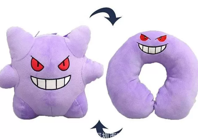 Sonstiges Merchandise-Pkm.store 2 In 1 Pokemon Pluschtier Und Nackenhornchen Gengar