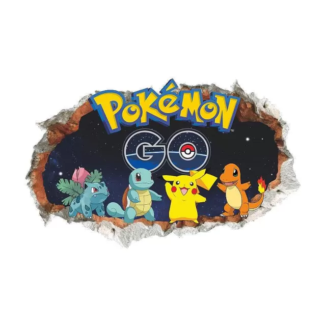 Detektiv Pikachu-Pkm.store 3D Pokemon Detektiv Pikachu Wand Sticker (45Cm*60Cm)