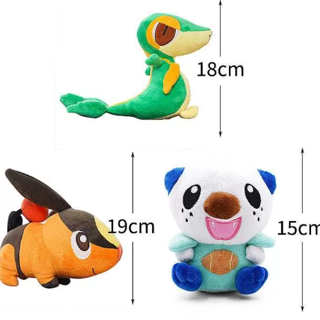 Pokemon Kuscheltiere-Pkm.store 3-Teilige Pokemon Pluschfiguren Regionen-Sammlung