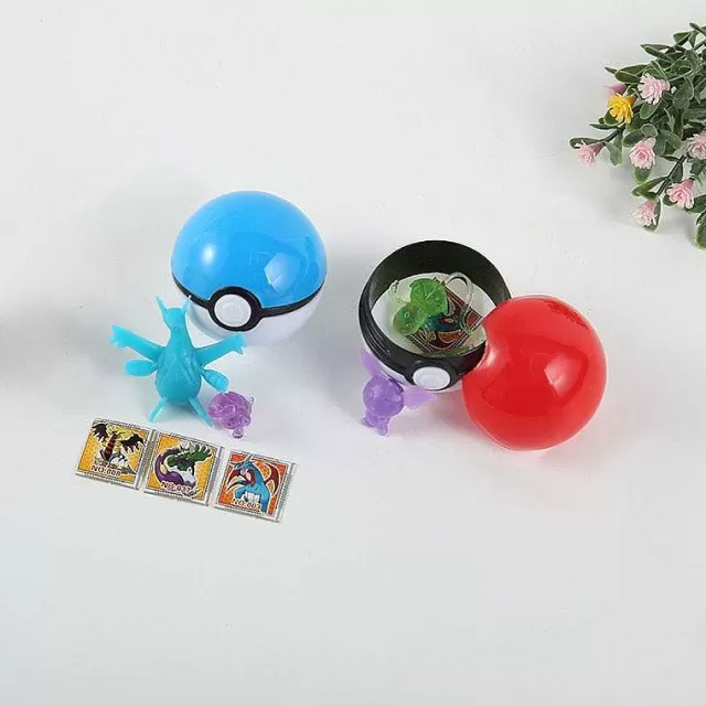 Pokeball & Pokebälle-Pkm.store 50 Stuck Pokemon Pokebälle, Gefullt Mit Figuren Und Sticker