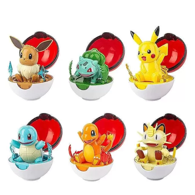 Pokeball & Pokebälle-Pkm.store 6Er Set Grose Pokebälle Mit Pokemon Figuren Spielzeug