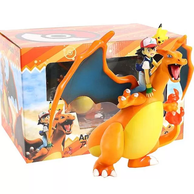 Pokemon Spielzeug-Pkm.store Ash Ketchum & Charizard / Glurak Lizardon Sammel Figur Pokemon