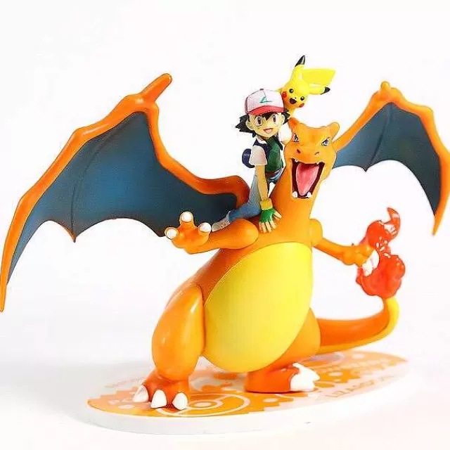 Pokemon Figuren-Pkm.store Ash Ketchum & Charizard / Glurak Lizardon Sammel Figur Pokemon