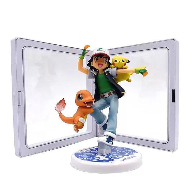 Pokemon Figuren-Pkm.store Ash Ketchum Pikachu Figur (Ca. 10Cm)