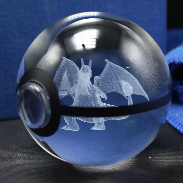 Pokeball & Pokebälle-Pkm.store Charizard Glurak Crystal Pokemon Go Ball Mit 3D Effekt