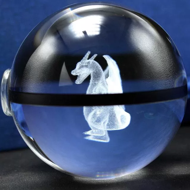 Pokeball & Pokebälle-Pkm.store Charizard Glurak Crystal Pokemon Go Ball Mit 3D Effekt