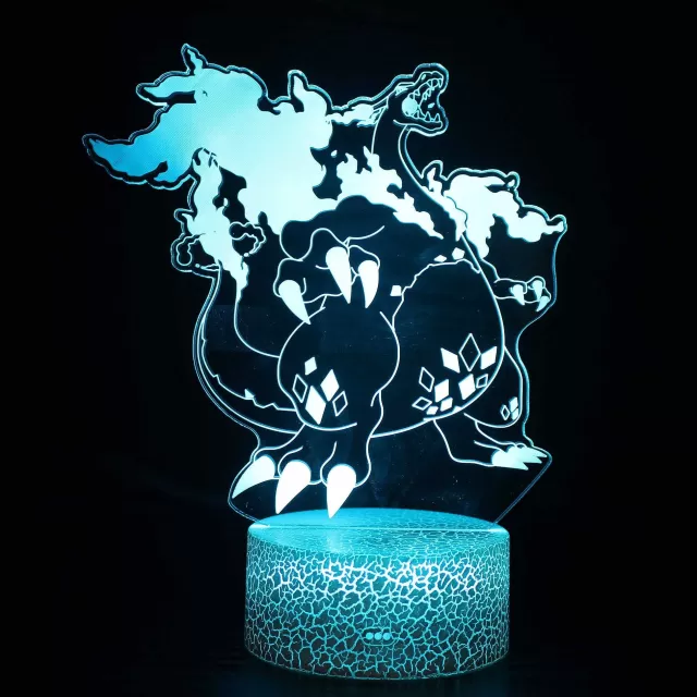 Pokemon Lampen & Nachtlichter-Pkm.store Dynamax Glurak Charizard 3D Lampe Nachtlicht