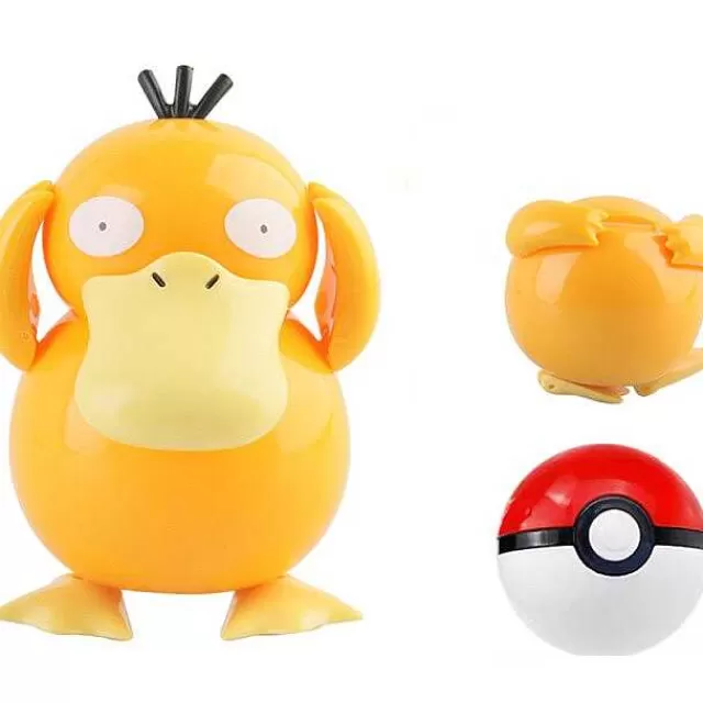 Pokemon Spielzeug-Pkm.store Enton Psyduck Figur Im Pokeball - Pokemon Spielzeug