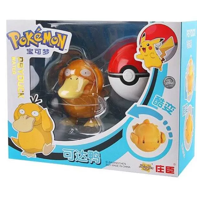 Pokemon Spielzeug-Pkm.store Enton Psyduck Figur Im Pokeball - Pokemon Spielzeug