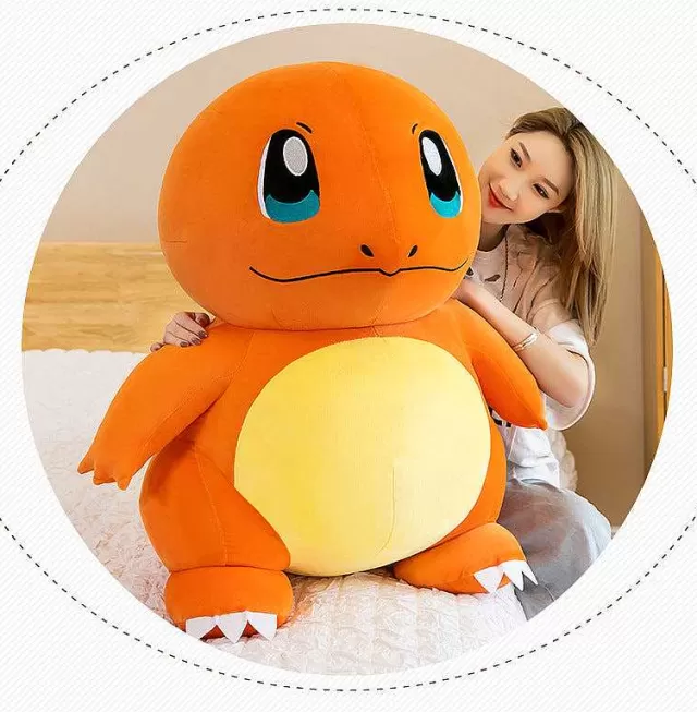 Pokemon Kuscheltiere-Pkm.store Extragrose Xxl Glumanda Stofftiere (Ca. 75Cm Oder 90Cm)