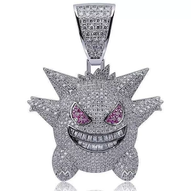 Pokemon Schmuck-Pkm.store Gengar Pokemon Hip Hop Halskette