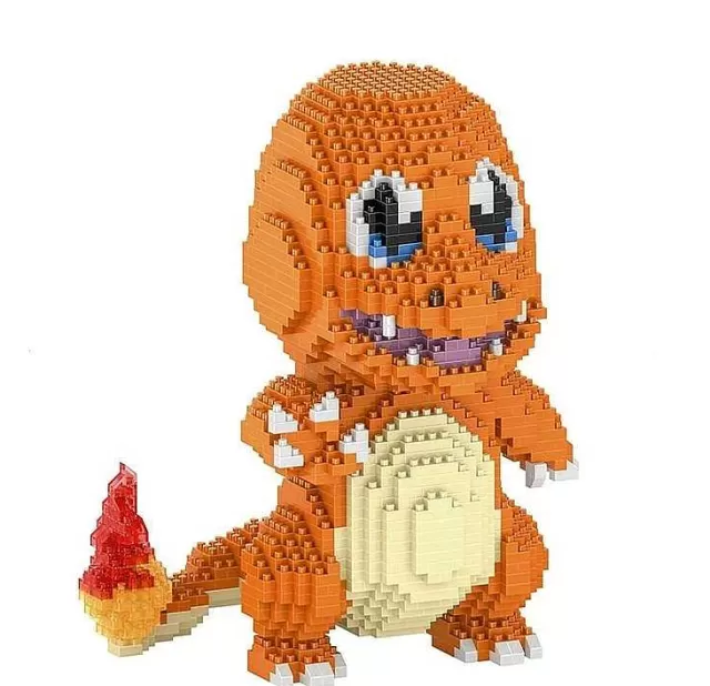 Pokemon Bausteine-Pkm.store Glumanda / Charmander Pokemon Baustein Set