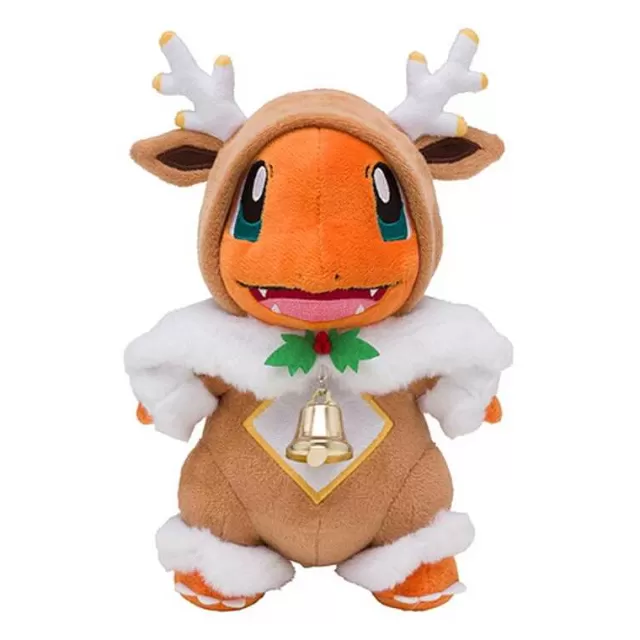 Pokemon Kuscheltiere-Pkm.store Glumanda Charmander Stofftier Cosplay Weihnachts Edition (Ca. 24Cm)