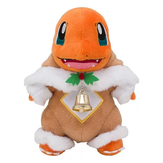 Herbst & Winter-Pkm.store Glumanda Charmander Stofftier Cosplay Weihnachts Edition (Ca. 24Cm)