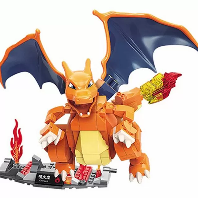 Pokemon Bausteine-Pkm.store Glurak Charizard Baustein Set