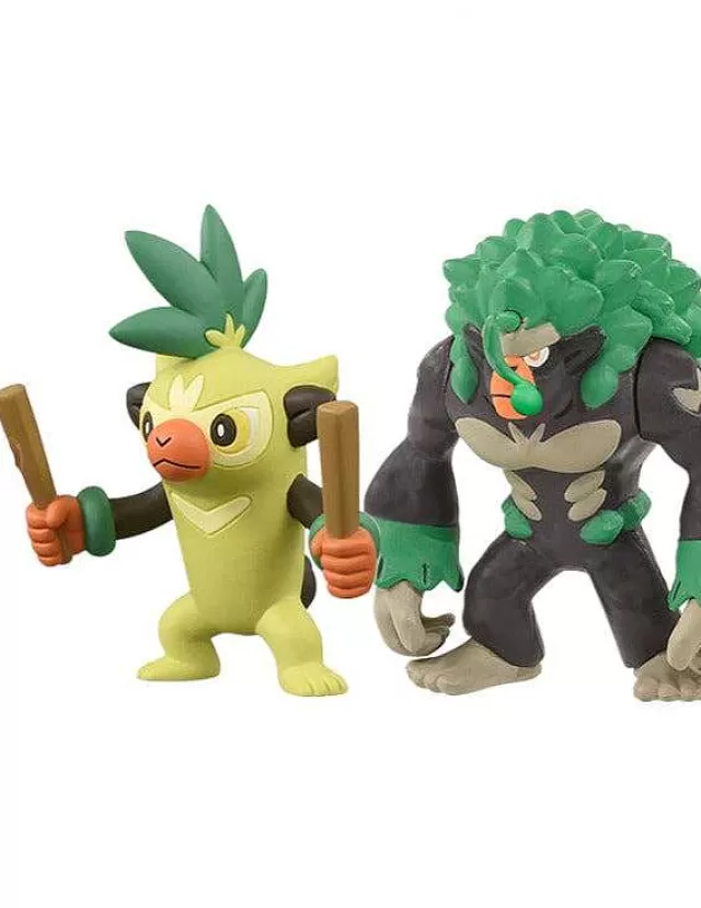 Pokemon Figuren-Pkm.store Gortrom Rillaboom Oder Chimstix Thwackey Figur