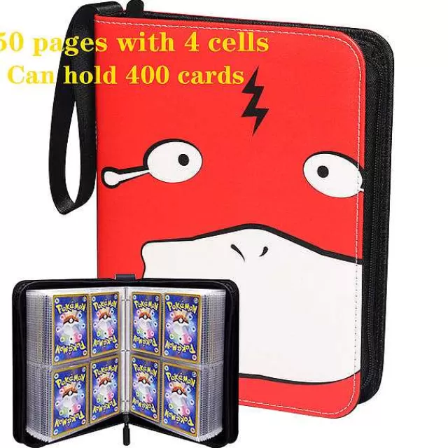 Pokemon Sammelalbum-Pkm.store Hochwertige Schutz- Und Sammeltasche Fur Pokemon Karten (200 Oder 400 Karten)