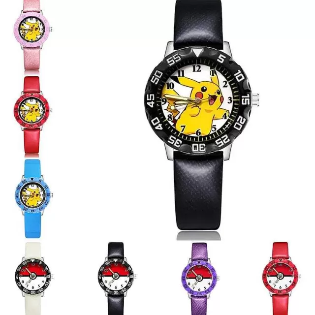 Uhren Und Wecker-Pkm.store Kinder Armbanduhr Mit Pikachu Oder Poke Ball Motiven