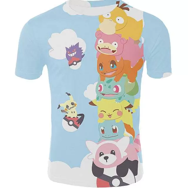 Sommer-Pkm.store Kinder T Shirts Pokemon Und Pikachu Motive