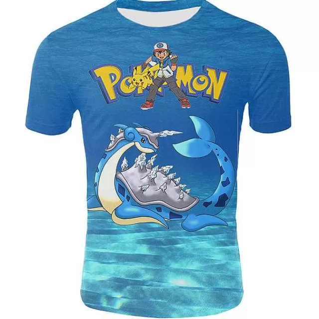 Sommer-Pkm.store Kinder T Shirts Pokemon Und Pikachu Motive