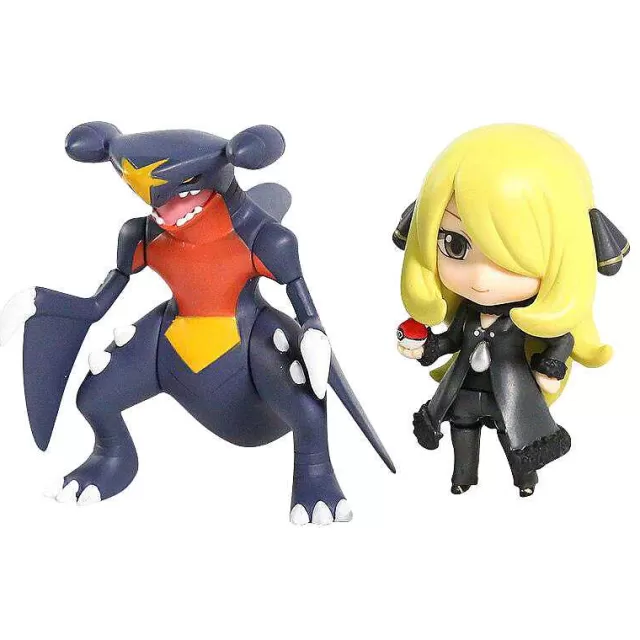 Pokemon Figuren-Pkm.store Knakrack / Garchomp & Cynthia Set Pokemon Figur (Ca. 10Cm)