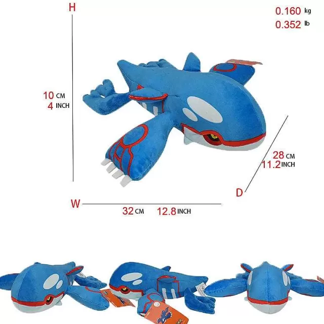 Pokemon Kuscheltiere-Pkm.store Kyogre Pluschtier Pokemon (Ca. 28Cm)