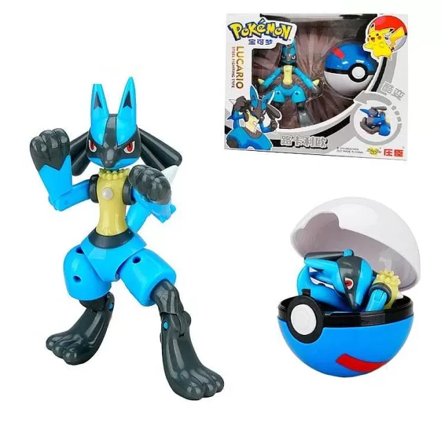 Pokeball & Pokebälle-Pkm.store Lucario Spielzeug Figur Mit Pokeball