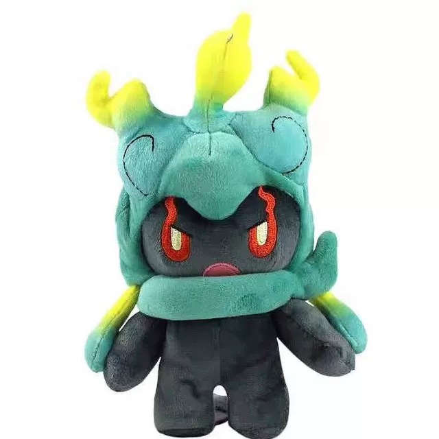 Pokemon Kuscheltiere-Pkm.store Marshadow Plusch Pokemon Schwarz-Grun (Ca. 25Cm)