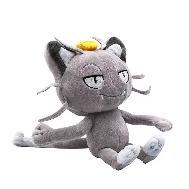 Pokemon Kuscheltiere-Pkm.store Mauzi / Meowth Pluschtier Pokemon (Ca. 18Cm) Grau | Gelb