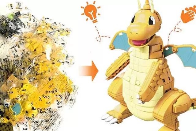 Pokemon Bausteine-Pkm.store Mega Dragonite Dragoran Baustein Set Pokemon Figur Spielzeug