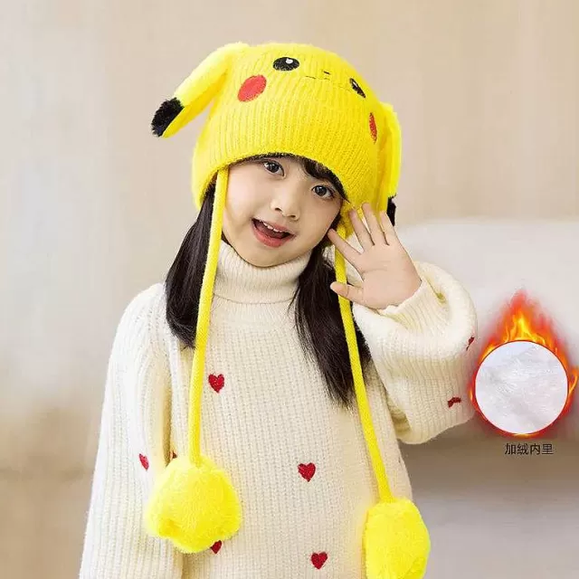 Herbst & Winter-Pkm.store Niedliche Pokemon Winter Cosplay Mützen Fur Kinder