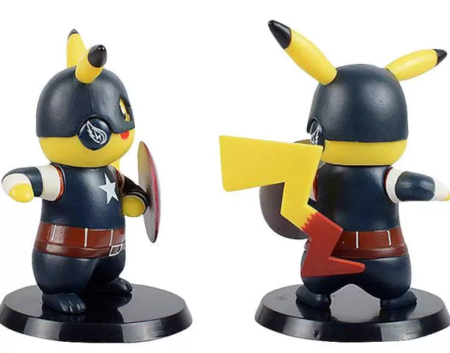 Pokemon Figuren-Pkm.store Pikachu Captain America Cosplay Figur