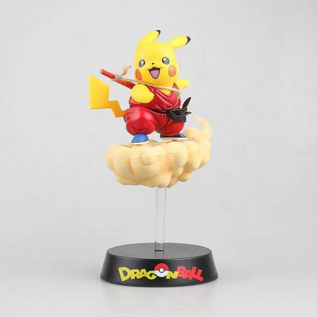 Pokemon Figuren-Pkm.store Pikachu Cosplay Dragon Ball Son Goku Figur (Ca. 18Cm) Blau | Rot | Schwarz