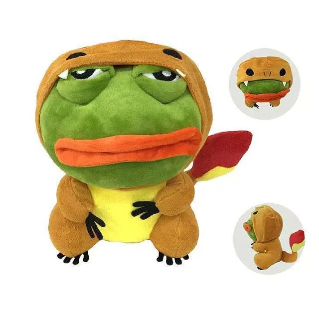 Pokemon Kuscheltiere-Pkm.store Pikachu, Glumanda, Bisasam U. A. Als Sad Frog Meme Cosplay Plusch Pokemon (Ca. 25Cm)
