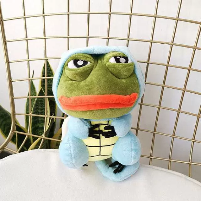 Pokemon Kuscheltiere-Pkm.store Pikachu, Glumanda, Bisasam U. A. Als Sad Frog Meme Cosplay Plusch Pokemon (Ca. 25Cm)