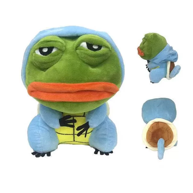 Pokemon Kuscheltiere-Pkm.store Pikachu, Glumanda, Bisasam U. A. Als Sad Frog Meme Cosplay Plusch Pokemon (Ca. 25Cm)
