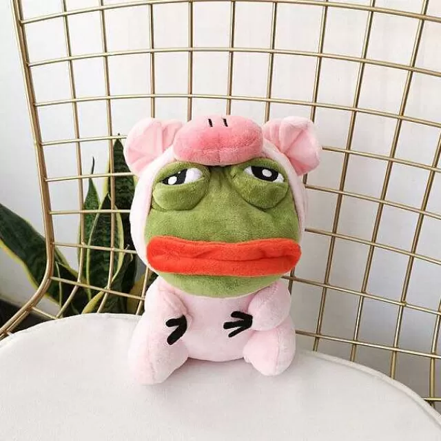 Pokemon Kuscheltiere-Pkm.store Pikachu, Glumanda, Bisasam U. A. Als Sad Frog Meme Cosplay Plusch Pokemon (Ca. 25Cm)
