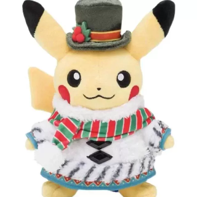 Herbst & Winter-Pkm.store Pikachu Kuscheltier In Weihnachtlichen Motiven