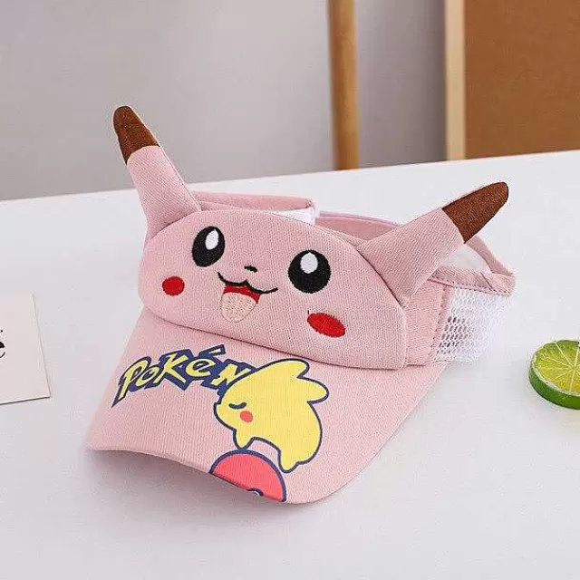 Sommer-Pkm.store Pikachu Sonnenschutz Cap Fur Kinder Gelb 50-54Cm | Pink 50-54Cm | Orange 50-54Cm | Blau 50-54Cm