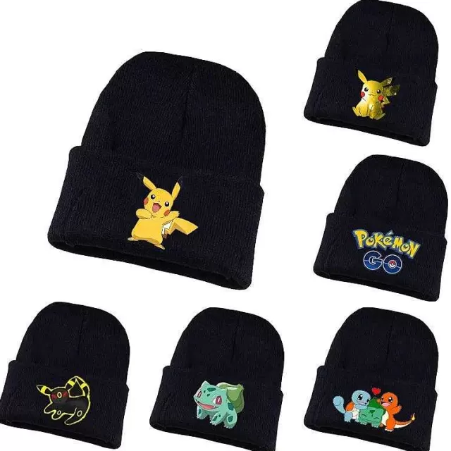 Pokemon Mützen & Caps-Pkm.store Pikachu Und Pokemon Winter Mützen Im Comic Look