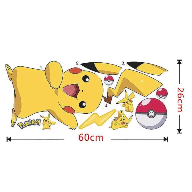 Sonstiges Merchandise-Pkm.store Pikachu Wand Sticker Aufkleber